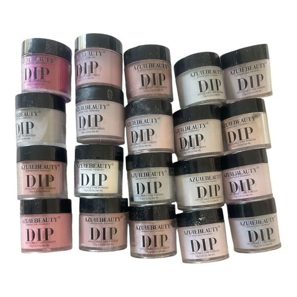 AZUREBEAUTY  20 Colors Clear Nude Pink Brown Glitter All Season Acrylic Dipping - Picture 3 of 4